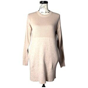 Lululemon Restful Intention Sweater Ribbed Long Sleeve Pockets Pink Size S